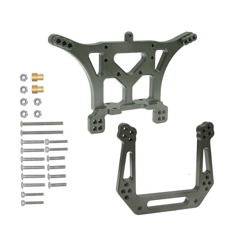 GTHELE Aluminum Front&Rear Shock Tower Set for 1/10 Traxxas Slash 2WD Stampede Rustler VXL RC Car Upgrade Parts Replacement of 3638 3639 - Image 1